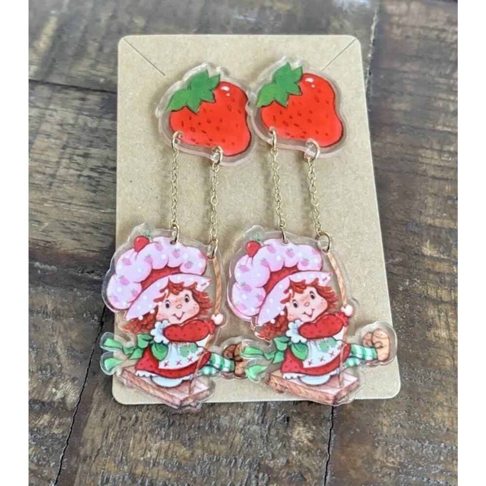 Strawberry Shortcake Acrylic earrings Swing